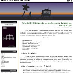 Tutoriel HDRI (imagerie à grande gamme dynamique) avec Qtpfsgui dans le Blog de Romain Petit