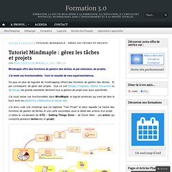 Tutoriel Mindmaple : gérer les tâches et projets