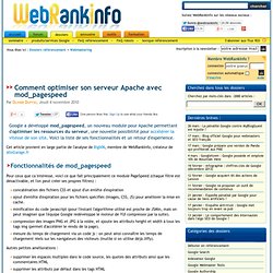 Tutoriel mod_pagespeed en français