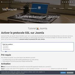Tutoriel Joomla! - Comment activer le protocole de sécurité SSL ?