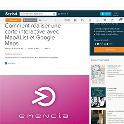 Tutoriel Emencia : Comment réaliser une carte interactive avec MapAList et Google Maps