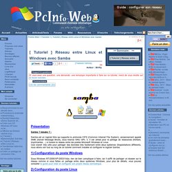 [ Tutoriel ] Réseau entre Linux et Windows avec Samba - PCInfo-Web