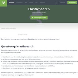 Tutoriel Vidéo Serveur ElasticSearch