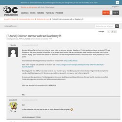 [Tutoriel] Créer un serveur web sur Raspberry Pi