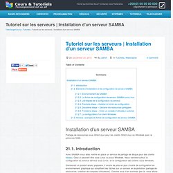 Installation d'un serveur SAMBA