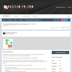 Tutoriel Sketchup-Train Simulator v1.1 - Tutoriels - RailSim-fr.com