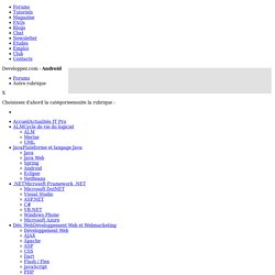 Tutoriel sur l'utilisation de base de données SQLite sous Android