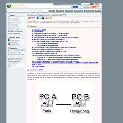 Tutoriel utiliser un disque dur sur un pc distant par VPN