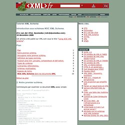 Tutoriel XML Schema