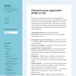 Tutoriels pour apprendre HTML & CSS