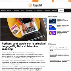 Python : cours, tutoriels, définition tout savoir sur ce langage Big Data