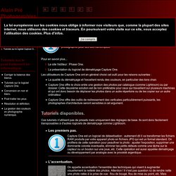 Tutoriels sur le logiciel Capture One {$pageTxt}.