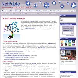 5 tutoriels Pearltrees en vidéo