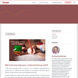 Will tutoring help your underachieving child? - vnaya.com