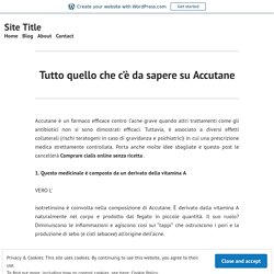 Tutto quello che c'è da sapere su Accutane