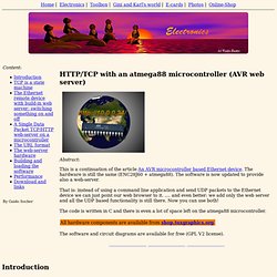 06111, HTTP/TCP with an atmega88 microcontroller (AVR web server