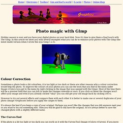Photo magic with Gimp