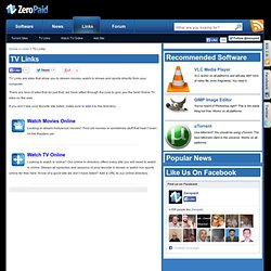 TV Links Directory - Watch Free TV Online