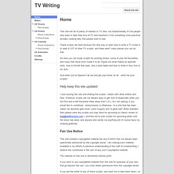 TV Writing