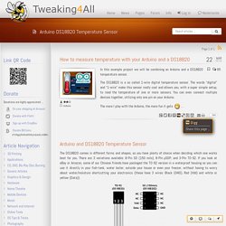 How to measure temperature with your Arduino and a DS18B20