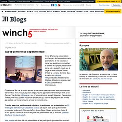 Tweet-conférence expérimentale