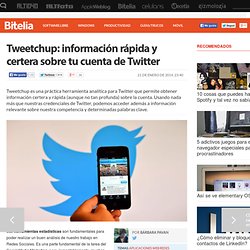 Tweetchup, herramienta analítica para Twitter