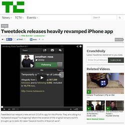 Tweetdeck releases heavily revamped iPhone app