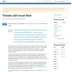 Tweets still must flow
