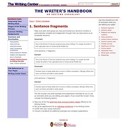 Twelve Common Errors: An Editing Checklist