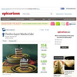 Twelve-Layer Mocha Cake Recipe at Epicurious