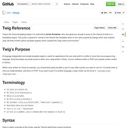 Twig Reference · vito/chyrp Wiki