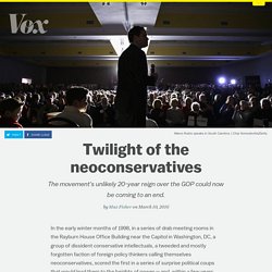Twilight of the neoconservatives