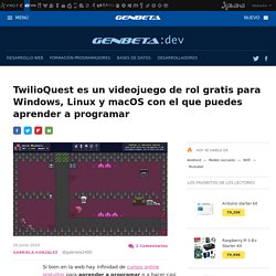 TwilioQuest es un videojuego de rol gratis para Windows, Linux y macOS con el que puedes aprender a programar