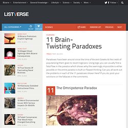 11 Brain-Twisting Paradoxes