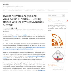 Twitter network analysis and visualisation II: NodeXL – Getting started with the @WiredUK friends network « MASHe