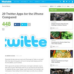 29 Twitter Apps for the iPhone Compared