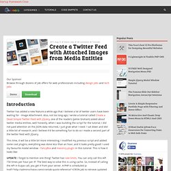 Create a Twitter Feed with Attached Images from Media Entities