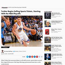 Twitter Sells Sports Tickets in Tweets, Beginning With NBA Playoffs