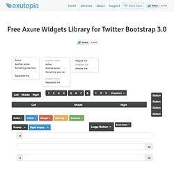 Free Twitter Bootstrap Widgets Library for Axure RP
