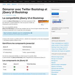 Twitter Bootstrap et jQuery UI Bootstrap : article sur "Démarrer avec Twitter Bootstrap et jQuery UI Bootstrap" dans la section "jQuery UI, Twitter bootstrap"