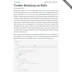 Twitter Bootstrap on Rails