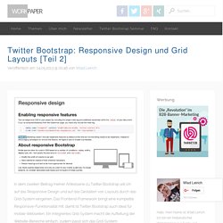 Twitter Bootstrap - Responsive Design und Grid Layouts