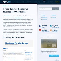 Twitter Bootstrap Themes: 7 Free Themes For Twitter Bootstrap