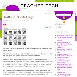 Twitter QR Code Bingo