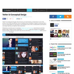 Twitter UI Conceptual Design