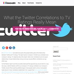 What the Twitter Correlations to TV Ratings Really Mean