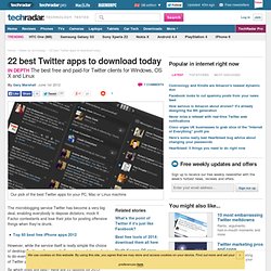 22 best Twitter apps for 2012