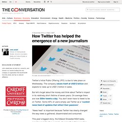 How Twitter has helped the emergence of a new journalism