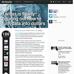 Twitter is finally figuring out how to turn data into dollars