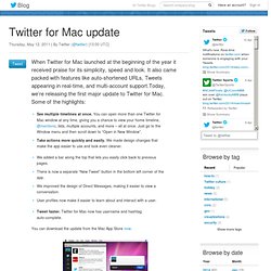Twitter for Mac update